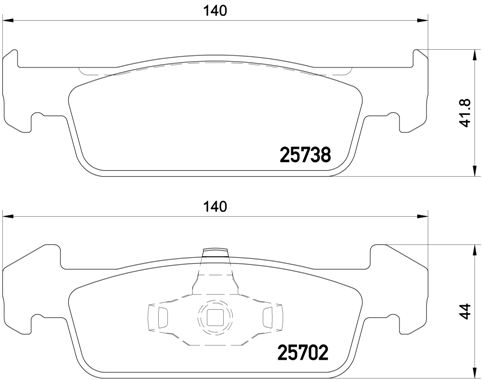 A.B.S. P 68 060 BREMBO Bremsbelagsatz, Scheibenbremse